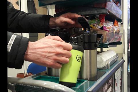 Arriva Trains Wales will now serve hot drinks in a passenger’s own reusable cup
